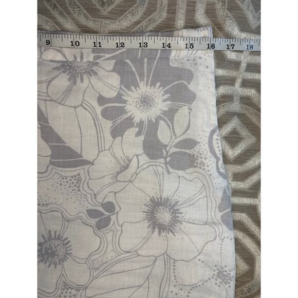 H&M Women's Linen Floral Print Skirt Size 8 Side Zipper Resort Vacation - Picture 2 of 8